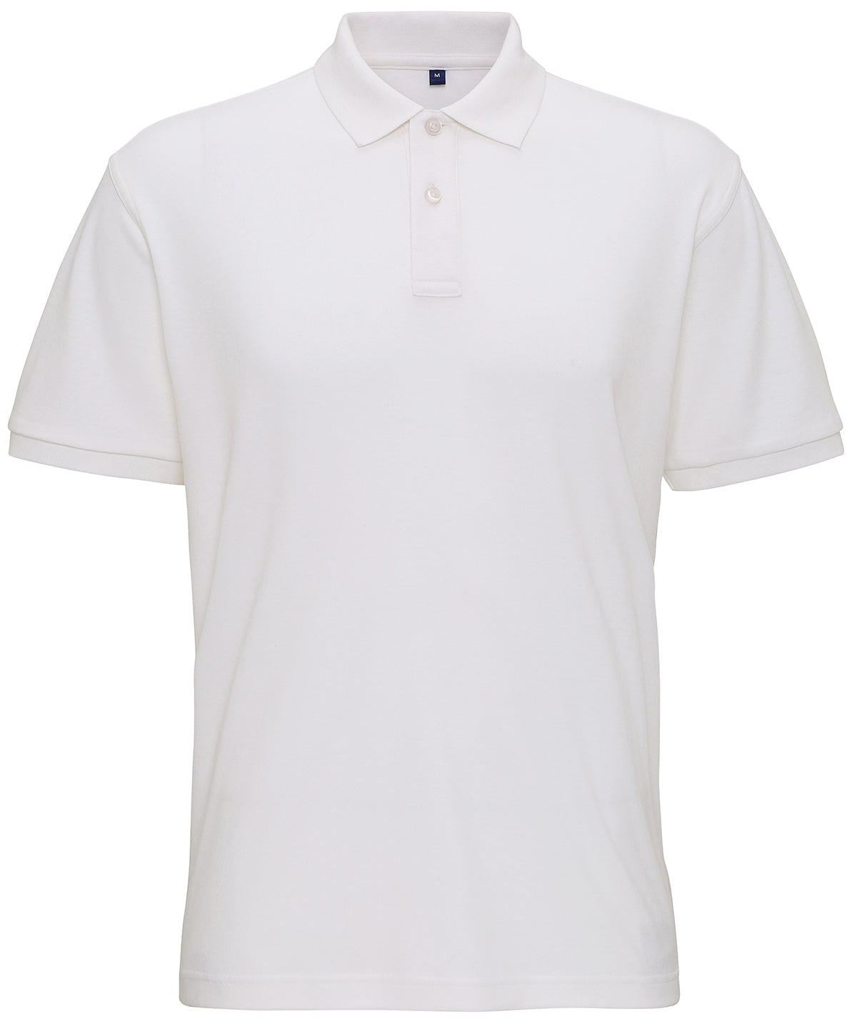 White - Men's super smooth knit polo