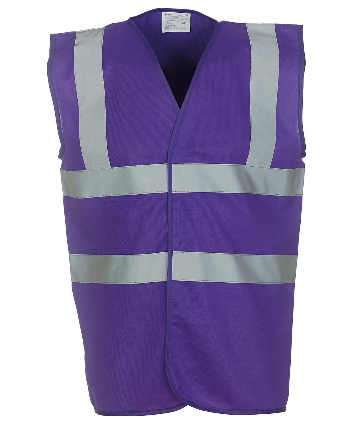 Purple - Hi-vis 2-band-and-braces waistcoat (HVW100)