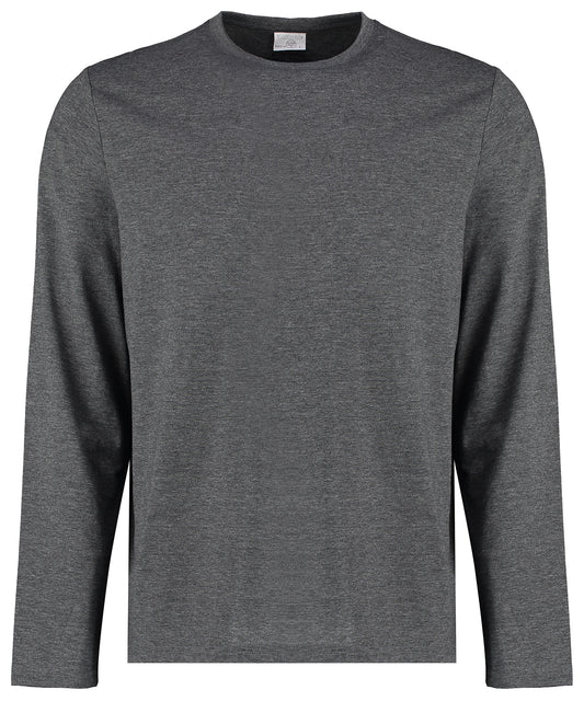 Dark Grey Marl - Long sleeve Superwash® 60°C tee (fashion fit)