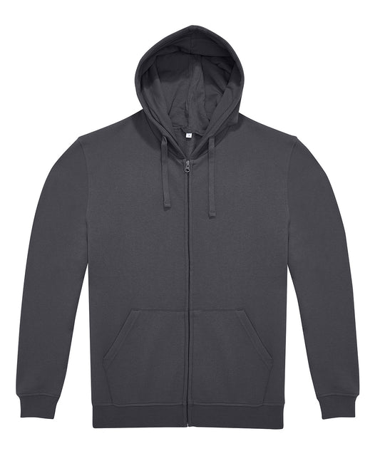 Dark Grey - B&C ID.224 zip hoodie
