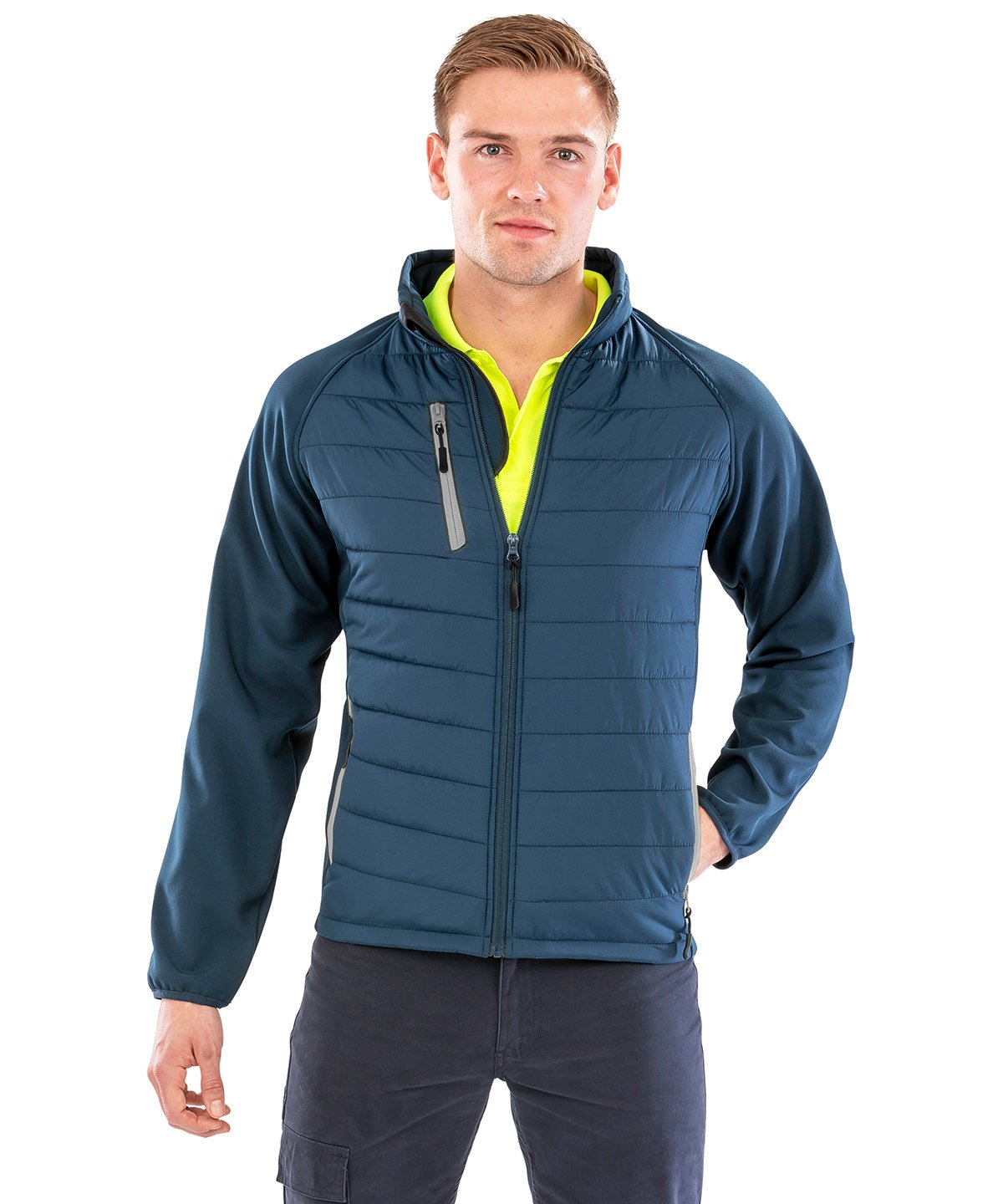 Result - Compass padded softshell jacket