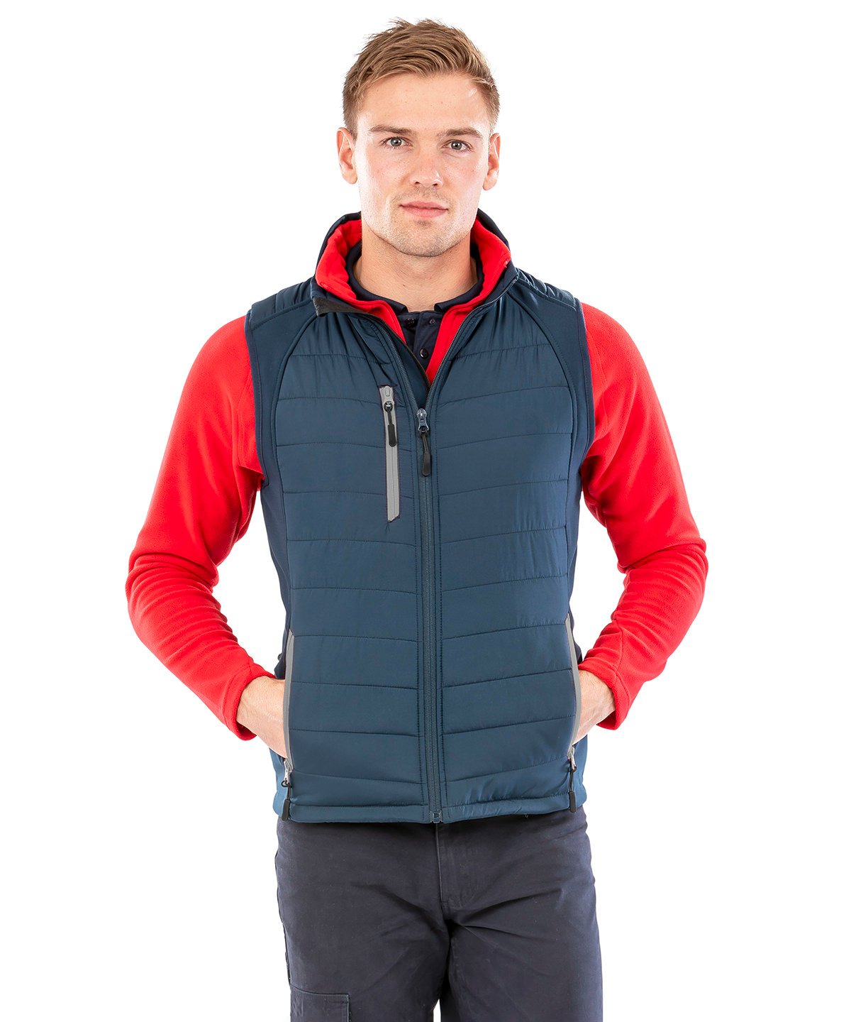 Result - Compass padded softshell gilet