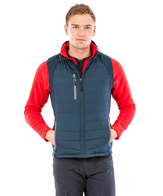 Result - Compass padded softshell gilet