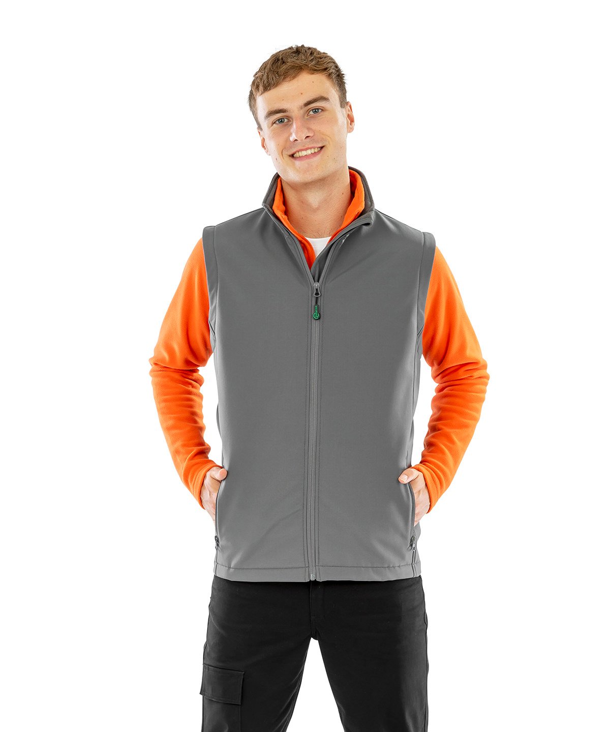 Result - Men's recycled 2-layer printable softshell bodywarmer