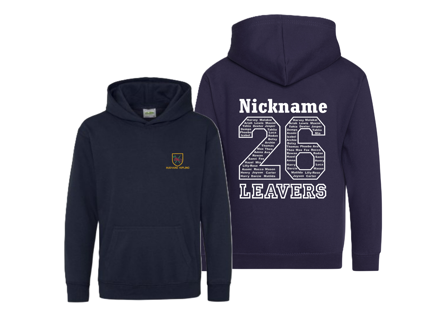 Adult Size Rudyard Kipling Leavers Hoody 2026