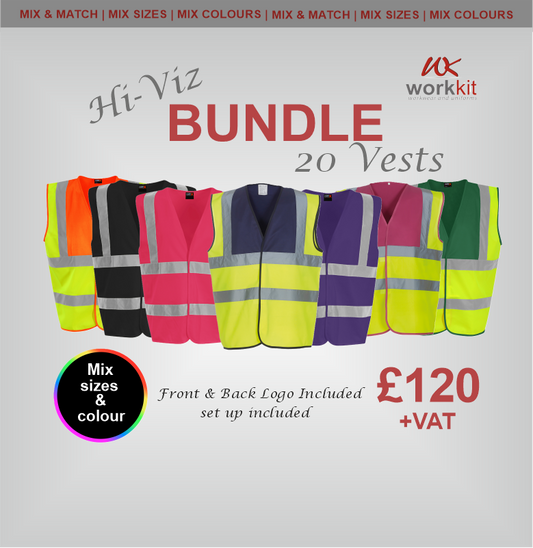 ProRTX - Hi Vis Coloured Vests x 20