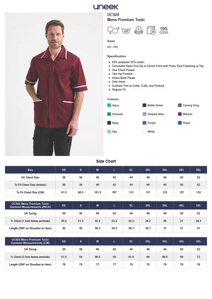 Uneek Mens Heavyweight Tunic