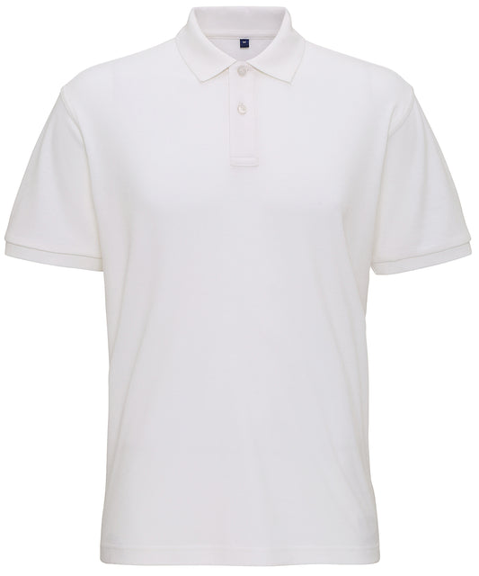 White - Men's super smooth knit polo