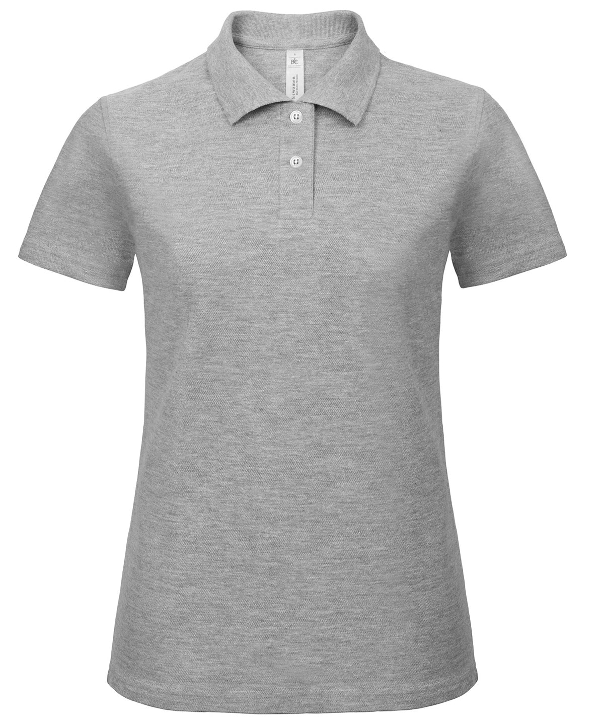Heather Grey - B&C ID.001 polo /women