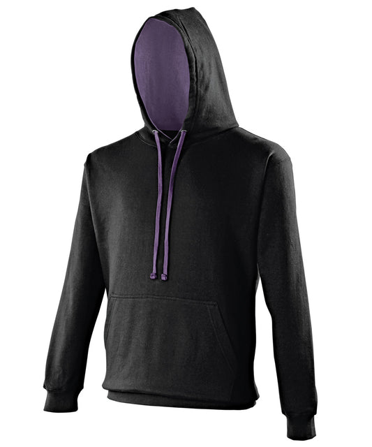 Jet Black/Purple - Varsity hoodie