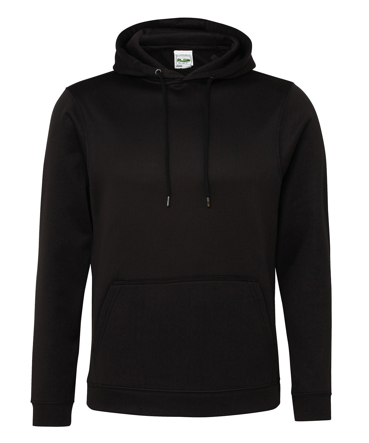Black - Sports polyester hoodie