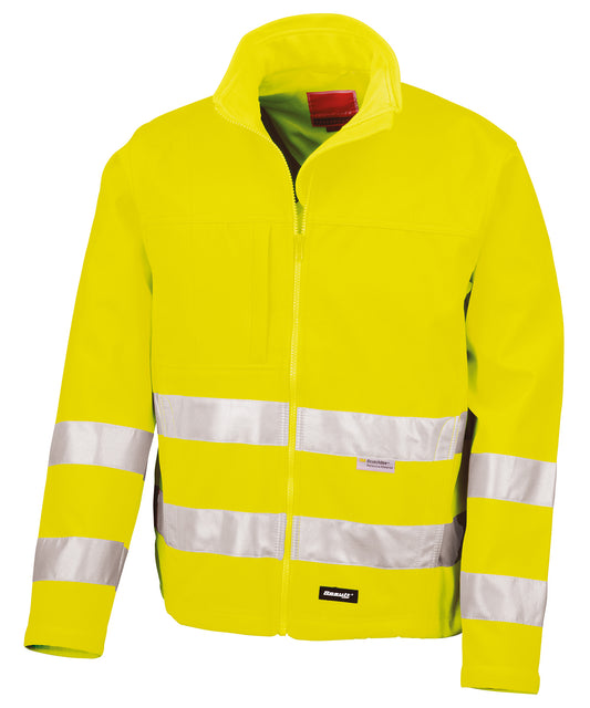 Fluorescent Yellow - High-viz softshell jacket