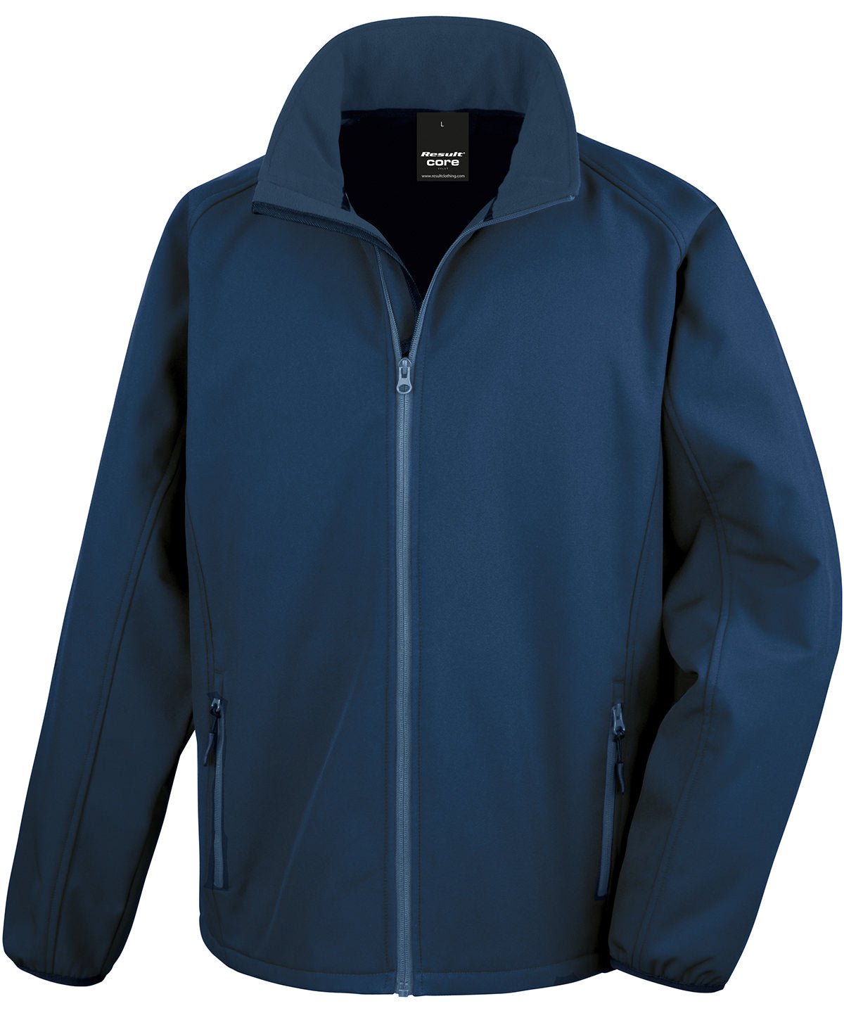 Navy/Navy - Core printable softshell jacket