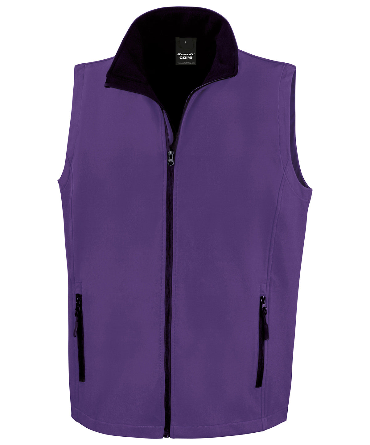 Purple/Black - Printable softshell bodywarmer