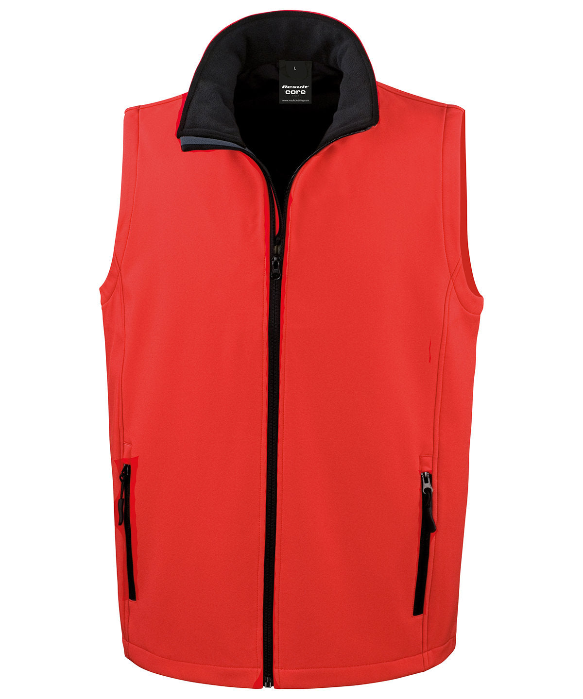 Red/Black - Printable softshell bodywarmer