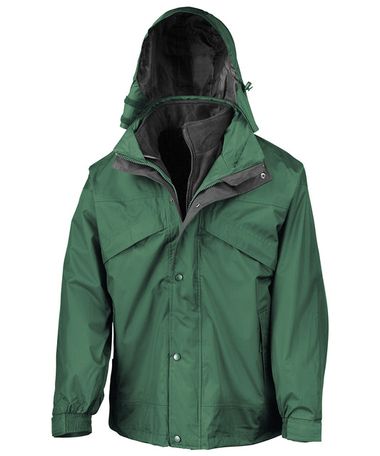 Bottle/Black - 3-in-1 zip and clip jacket