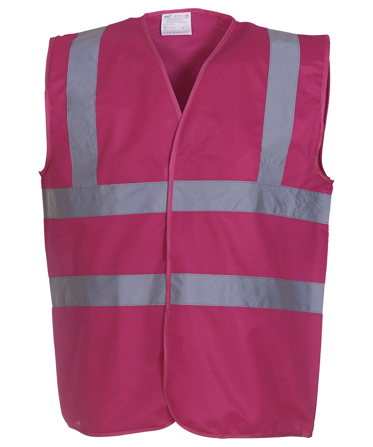 Raspberry - Hi-vis 2-band-and-braces waistcoat (HVW100)