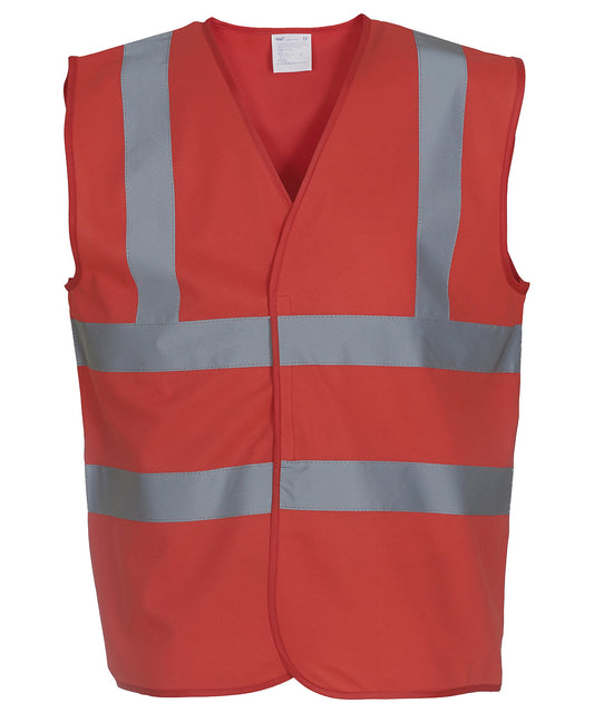 Red* - Hi-vis 2-band-and-braces waistcoat (HVW100)