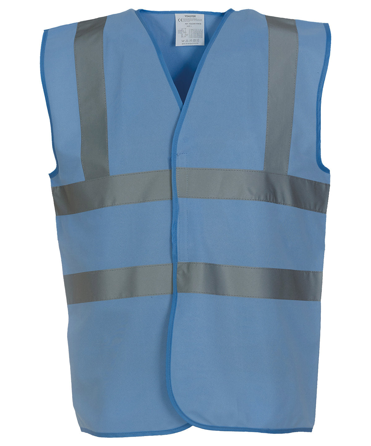 Sky Blue - Hi-vis 2-band-and-braces waistcoat (HVW100)