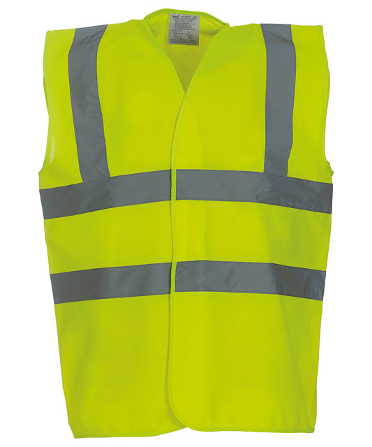 Yellow* - Hi-vis 2-band-and-braces waistcoat (HVW100)