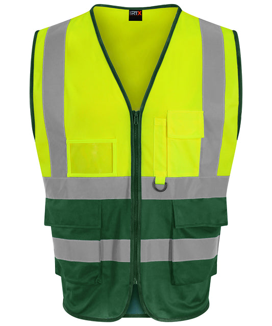 HV Yellow/Paramedic Green - Executive waistcoat