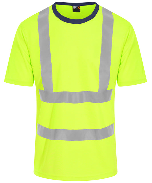 HV Yellow/Navy - High visibility t-shirt