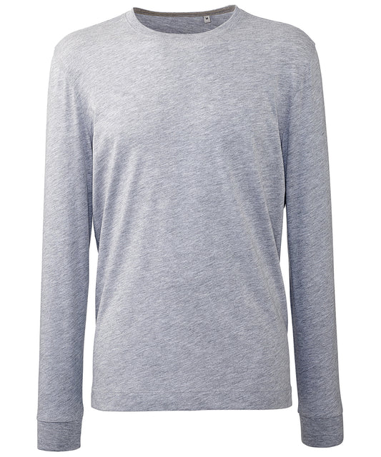 Grey Marl - Men's long sleeve Anthem t-shirt