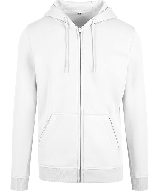 White - Heavy zip hoodie