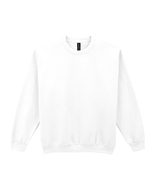 White*† - Heavy Blend™ adult crew neck sweatshirt