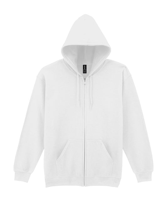 White* - Heavy Blend™  full zip hooded sweatshirt