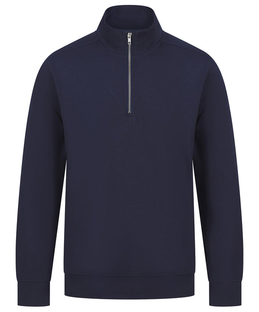 Navy - Unisex sustainable ¼-zip sweatshirt