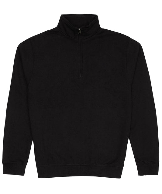 Deep Black - Sophomore ¼ zip sweatshirt