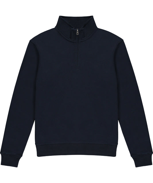 Navy - Regular fit ¼-zip sweatshirt