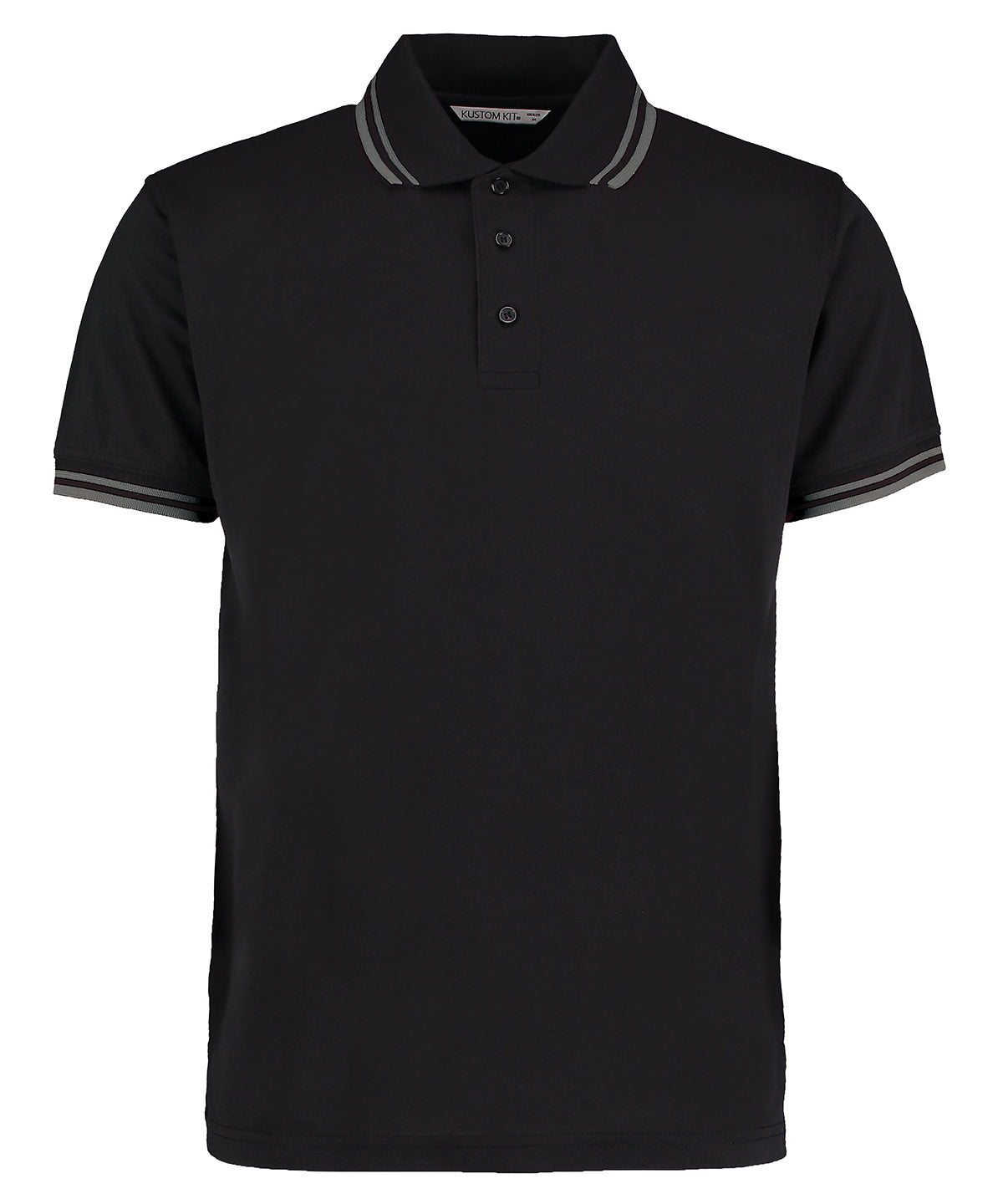 Black - Tipped collar polo (classic fit)