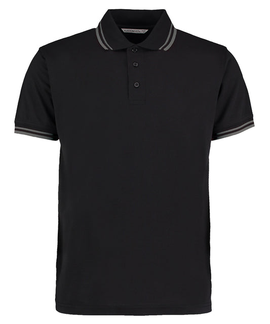 Black - Tipped collar polo (classic fit)