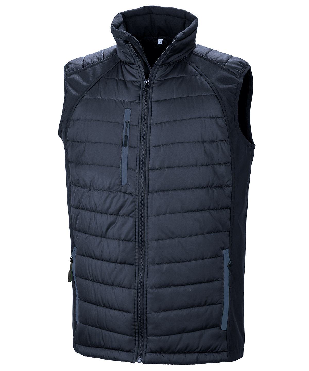 Navy/Navy - compass padded softshell gilet