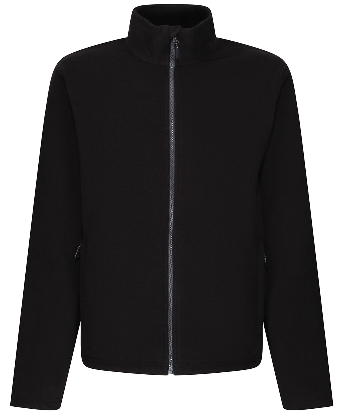 Black - Honestly made recycled full zip microfleece