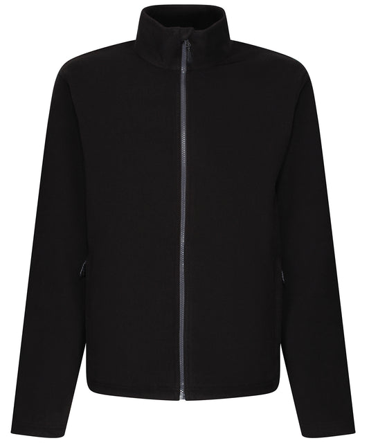 Black - Honestly made recycled full zip microfleece