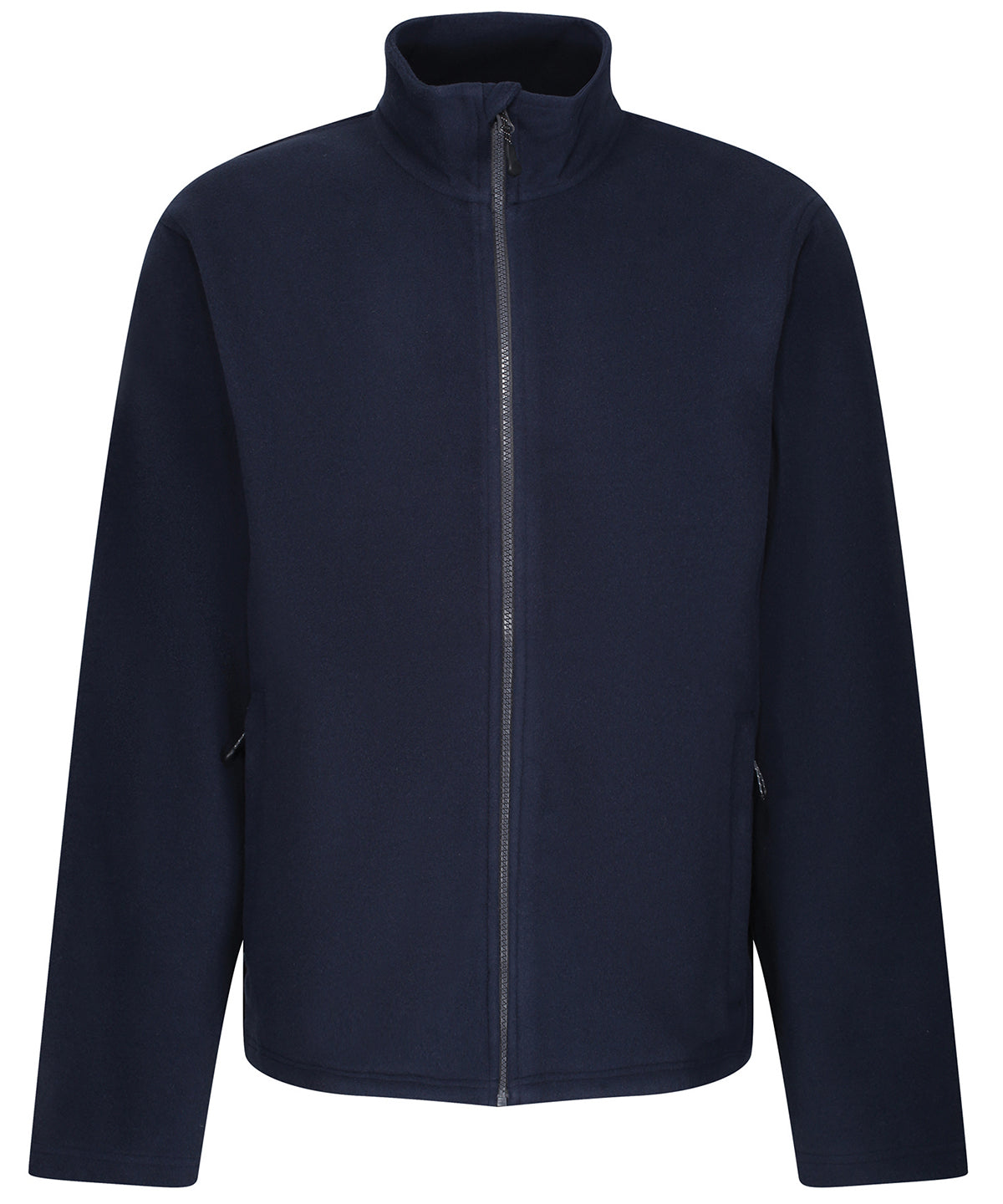 Navy - Honestly made recycled full zip microfleece