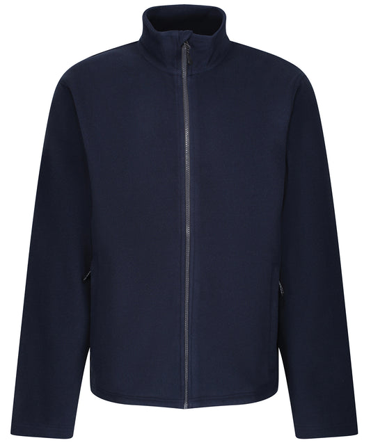 Navy - Honestly made recycled full zip microfleece