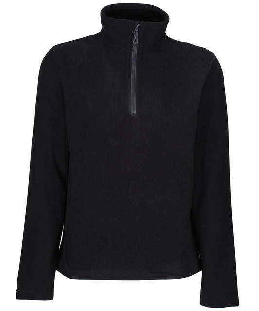 Black - Honestly made recycled half zip fleece