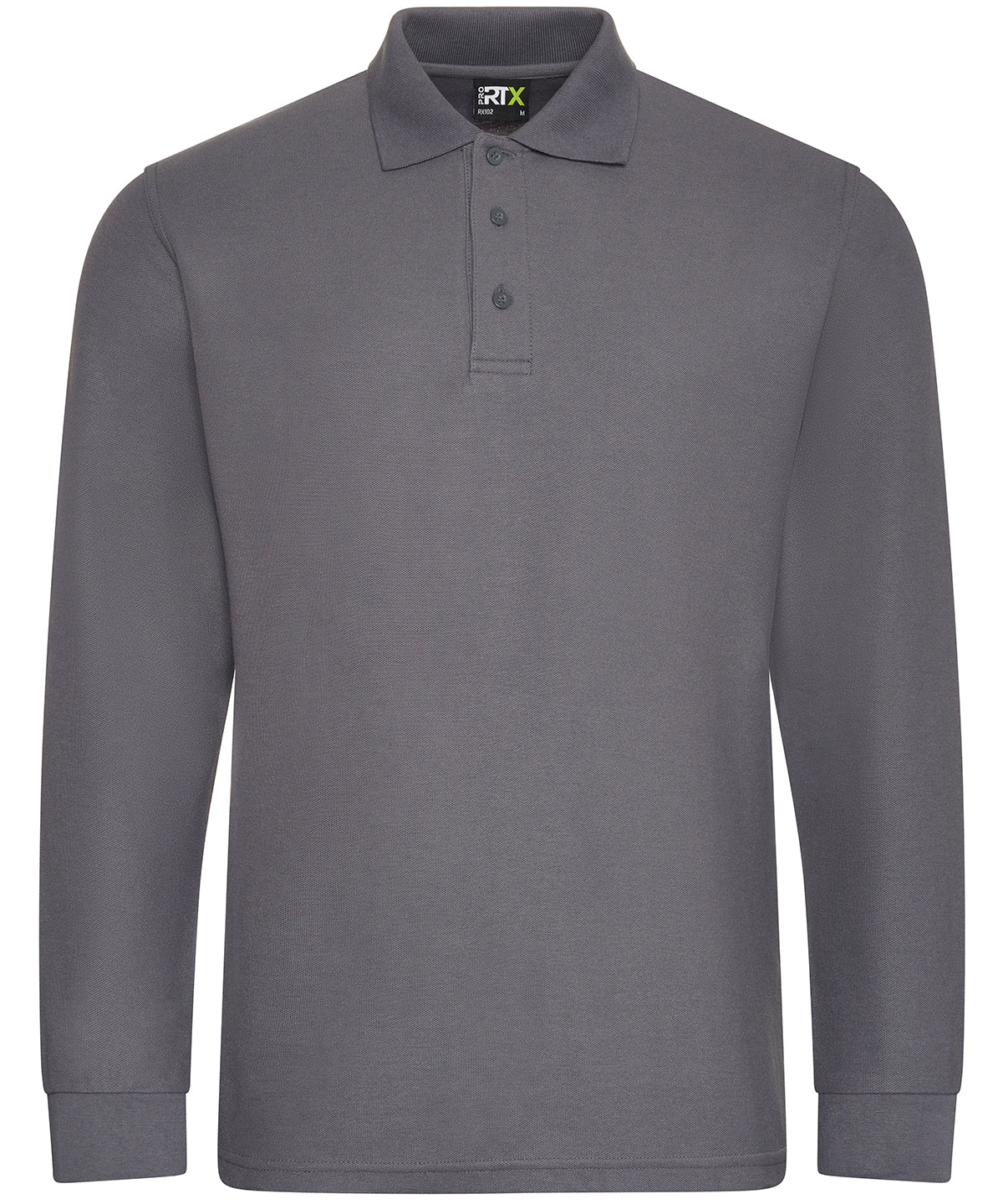 Solid Grey - Pro long sleeve polo