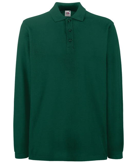 Forest Green - Premium long sleeve polo