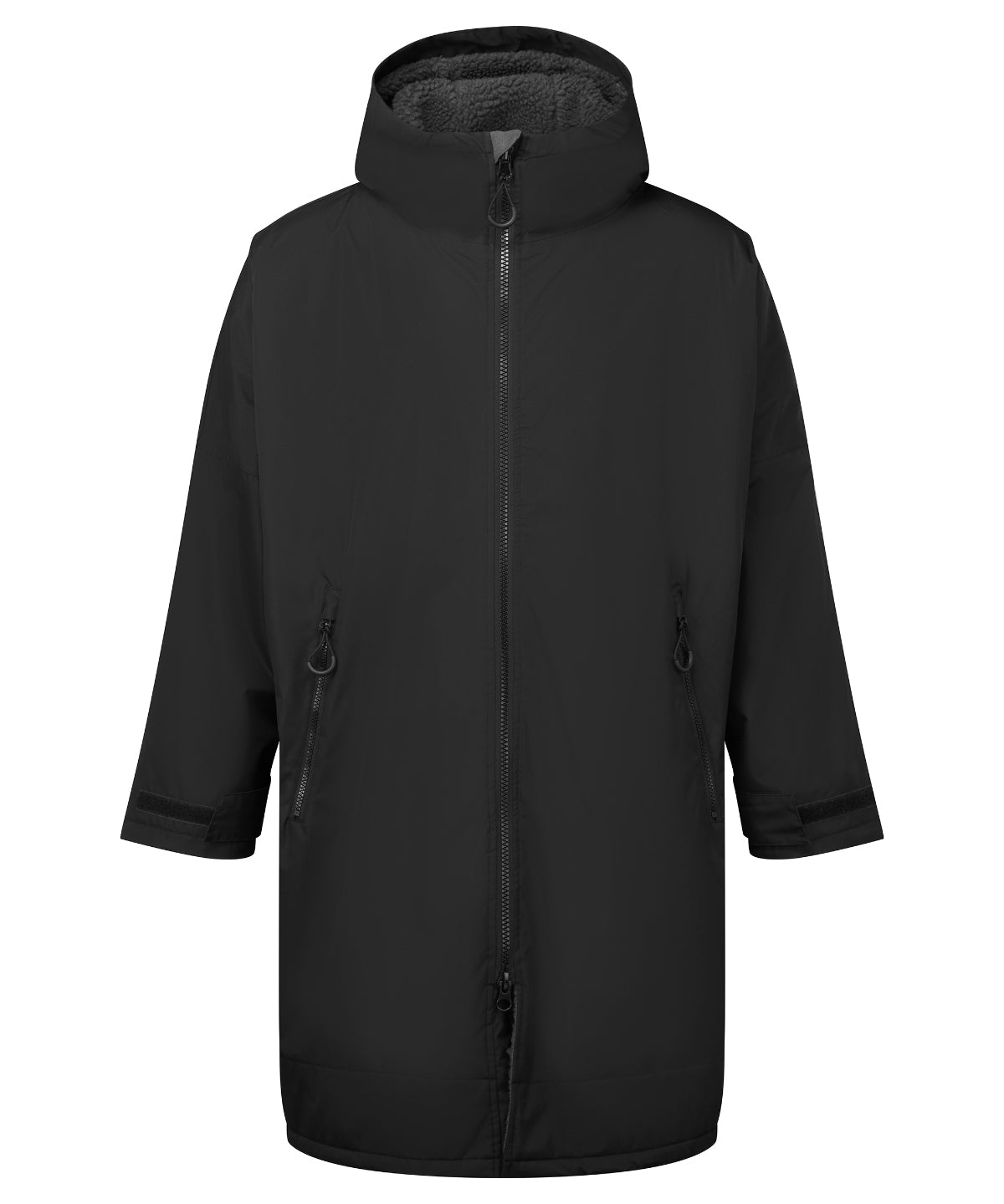 Black/Charcoal - TriDri® All-seasons waterproof changing robe