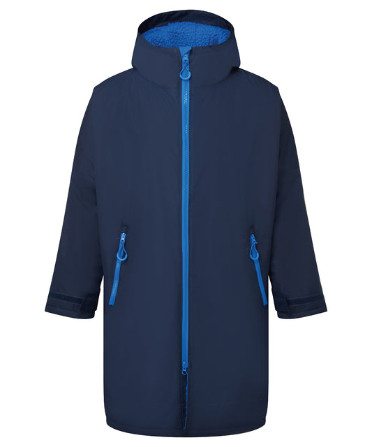 Navy/Sapphire - TriDri® All-seasons waterproof changing robe