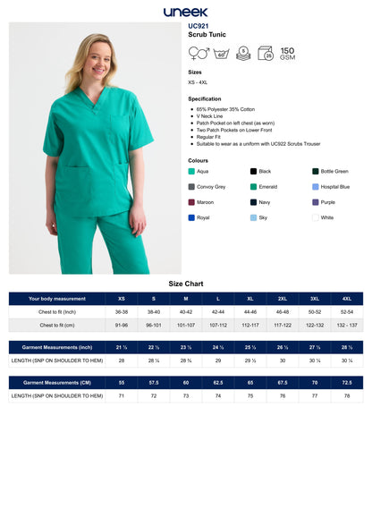 Uneek Scrub Tunic