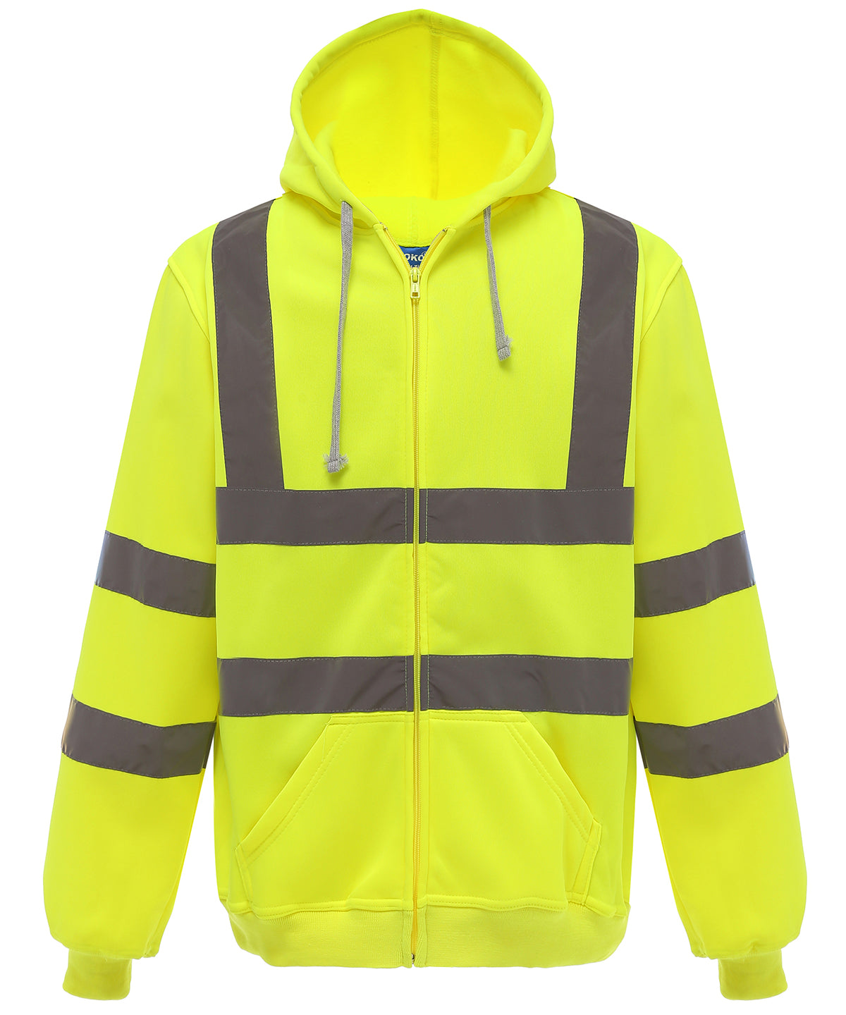 Yellow - Hi-vis zip hoodie (HVK07)