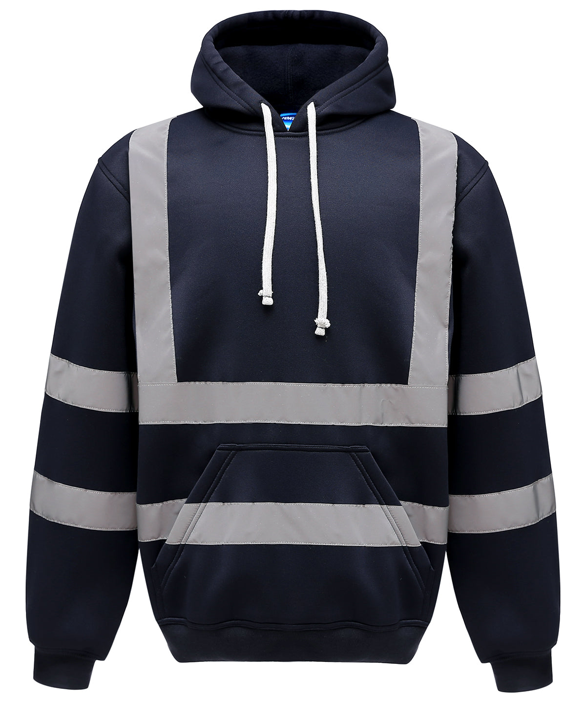 Navy - Hi-vis pull-over hoodie (HVK05)