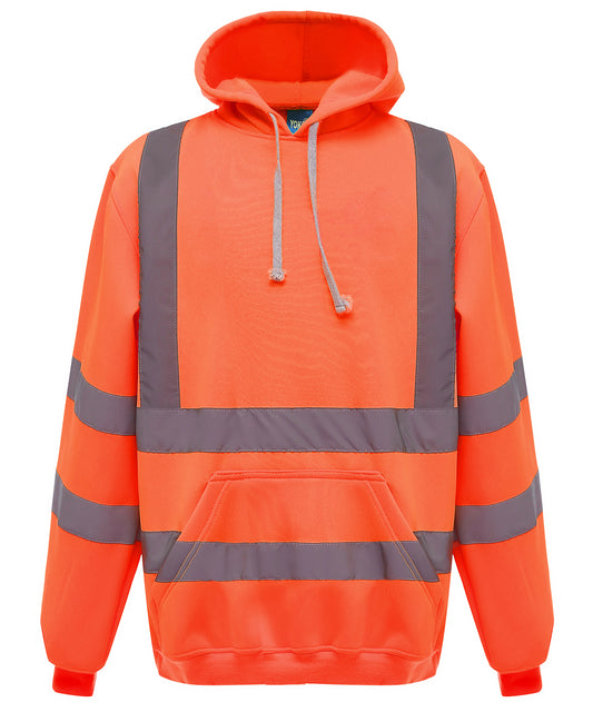 Orange - Hi-vis pull-over hoodie (HVK05)