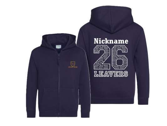 Rudyard Kipling Zip Up Leavers Hoody 2026